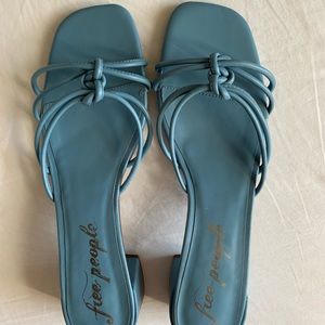 Free people Petra knot block heels